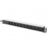 Digitus Socket strip with aluminum profile, 10-way, 2 m supply cable IEC C14 plug