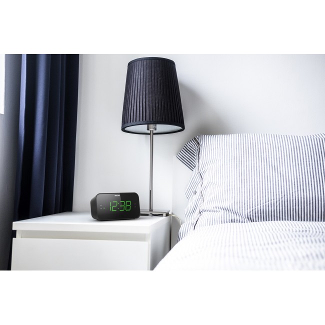 Philips TAR3306/12 alarm clock Digital alarm clock Black