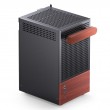Jonsbo T6 PC Case, Mini-Tower, Mini-ITX, Tempered Glass, Wood, black