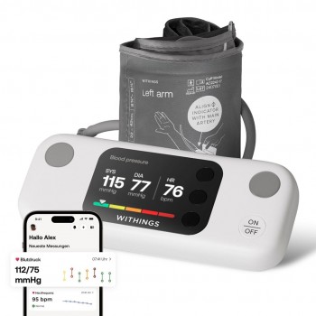 Withings WPM07-08-ALL-INT blood pressure unit Upper arm Automatic 16 user(s)