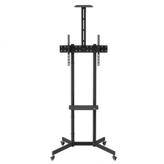 Maclean TV stand / cart, camera shelf, on wheels, 37-70