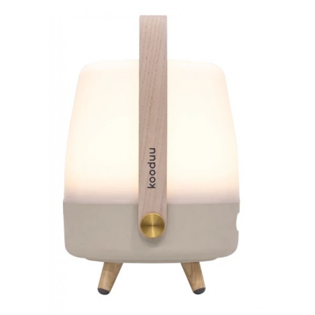 Kooduu Lite-up PLAY Mini Mono portable speaker Sand, White, Wood 8 W