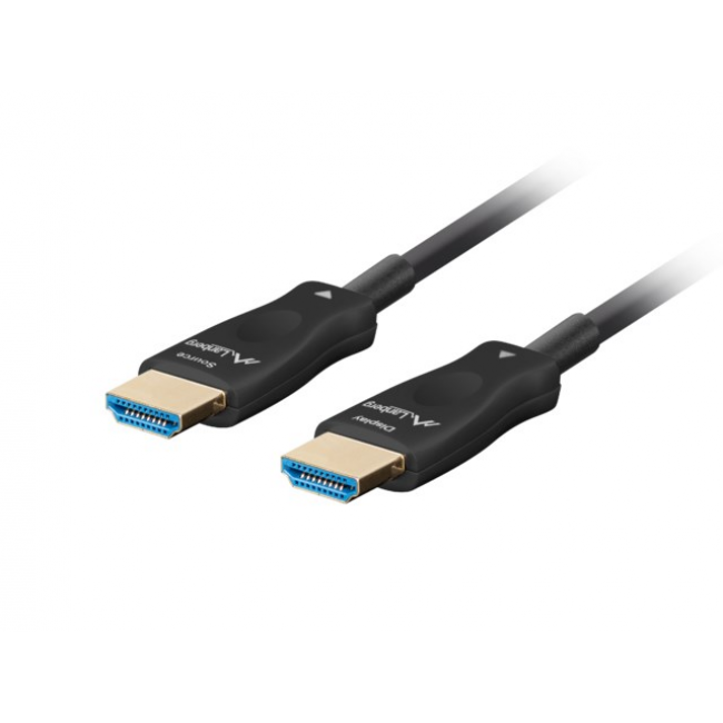 LANBERG HDMI CABLE LANBERG HDMI CABLE M/M V2.1 10M OPTICAL AOC BLACK LANBERG HDMI CABLE LANBERG HDMI CABLE M/M V2.1 10M OPTICAL AOC BLACK