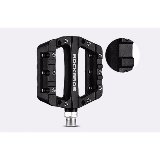 Rockbros 2017-12CBK Nylon cycle pedal set - Black Rockbros 2017-12CBK Nylon cycle pedal set - Black