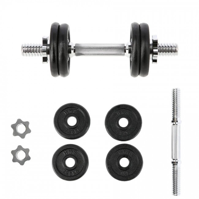 Threaded barbell HMS SG01 7 kg 4 plates Threaded barbell HMS SG01 7 kg 4 plates