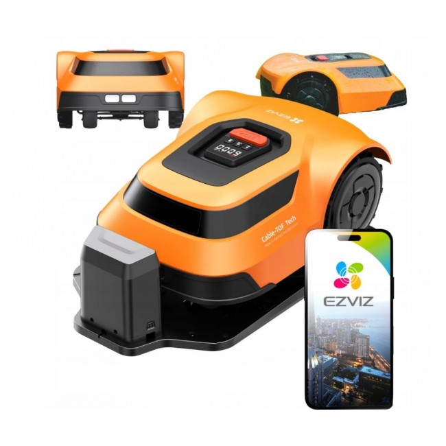EZVIZ RM600 orange robotic lawn mower EZVIZ RM600 orange robotic lawn mower