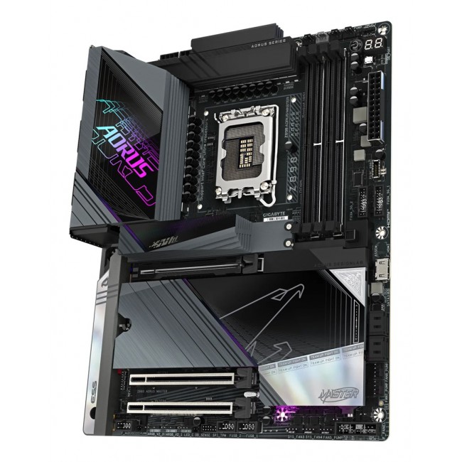 GIGABYTE Z890 AORUS MASTER Motherboard - Supports Intel Core Ultra (Series 2) CPUs, 18+1+2 phases VRM, up to 9500MHz DDR5 (OC), 2xPCIe 5.0 + 3xPCIe 4.0, Wi-Fi 7, 10GbE LAN, Thunderbolt 4