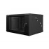 Lanberg WF02-6606-10B rack cabinet 6U Wall mounted rack Black