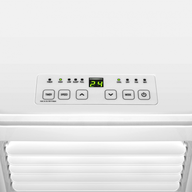 TEESA 2.5 kW Portable Air Conditioner with Wi-Fi and Tuya, White
