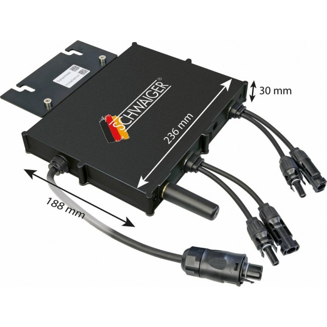 Schwaiger SOWR0806 power adapter/inverter Indoor Black