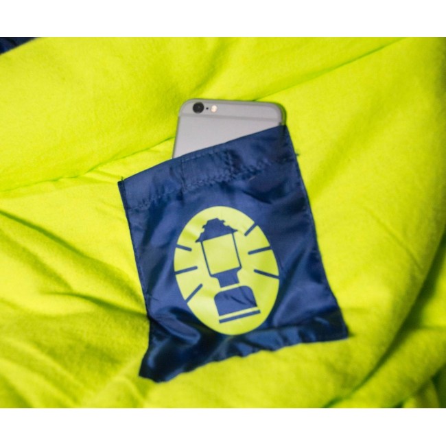 Coleman Heaton Peak 220 Adult Rectangular sleeping bag Cotton, Polyester Blue, Yellow