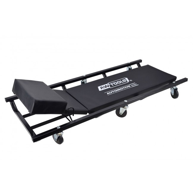 AWTOOLS UPHOLSTERED WORKSHOP LOUNGER 3-POSITION HEADREST ADJUSTMENT