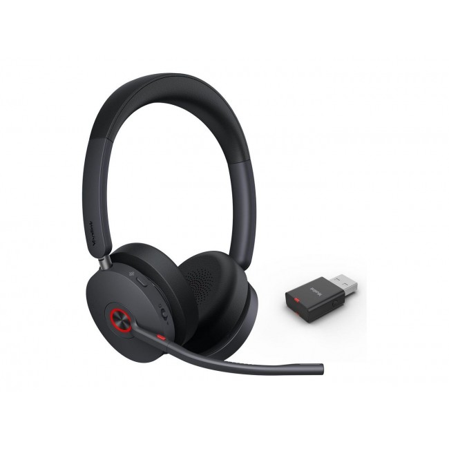 Yealink WH68 Hybrid with Charging Stand Headset Wired & Wireless Head-band Calls/Music USB Type-C Bluetooth Black