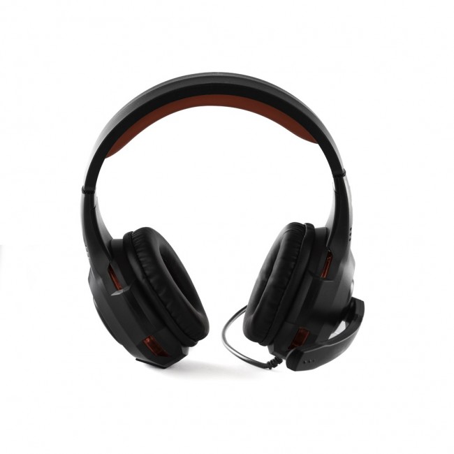 Preo 125085402 headphones/headset Wired Head-band Gaming Black, Red