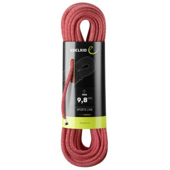 Edelrid 710790702000 climbing rope Red 70000 mm 9.8 mm Polyamide 1 pc(s)