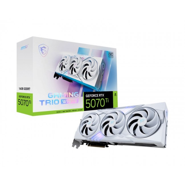 MSI GeForce RTX 5070 Ti 16G GAMING TRIO OC WHITE NVIDIA 16 GB GDDR7