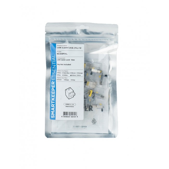 Smartkeeper NC03P1YL port blocker RJ-45 Yellow 1 pc(s) Smartkeeper NC03P1YL port blocker RJ-45 Yellow 1 pc(s)