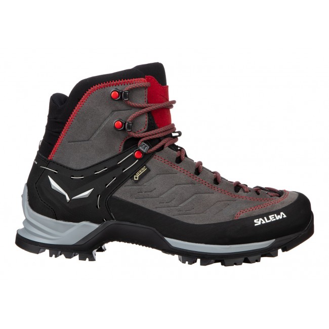 Salewa MTN Trainer Mid GTX Male Adult Charcoal, Grey, Red