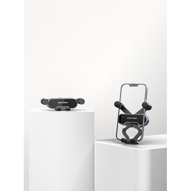 Vention Auto-Clamping Car Phone Mount With Duckbill Clip Gray Crossbar Type Vention Auto-Clamping Car Phone Mount With Duckbill Clip Gray Crossbar Type