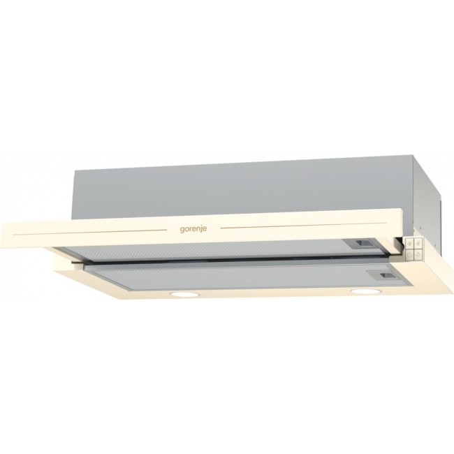 Gorenje BHP62CLI cooker hood Semi built-in (pull out) Ivory 435 m /h