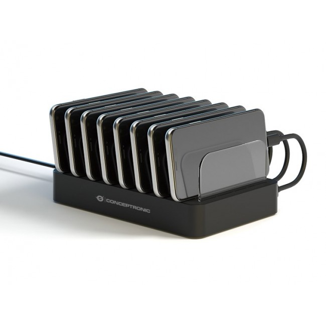 Conceptronic OZUL 8-Port 75W USB PD Charging Station Conceptronic OZUL 8-Port 75W USB PD Charging Station