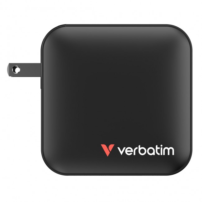 Verbatim Mini GaN Charger 165W 4 Port US plug with EU and UK adaptors Verbatim Mini GaN Charger 165W 4 Port US plug with EU and UK adaptors