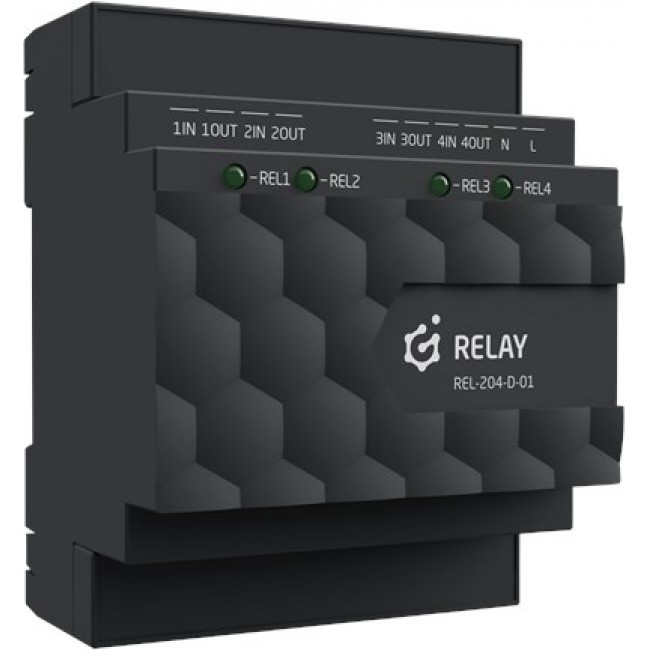 Relay output module (4 outputs) Grenton / DIN rail mounting / TF-Bus