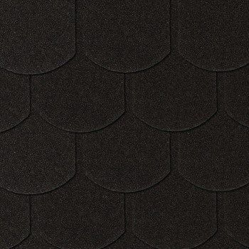 Roof tile fish scale graphite 1 piece