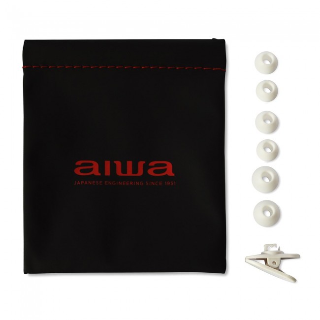 Aiwa ESTM-500WT headphones/headset Wired In-ear Calls/Music White