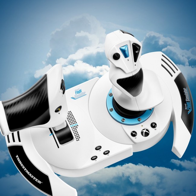 Thrustmaster T.Flight Hotas One Microsoft Flight Simulator Edition Black, White USB Joystick + engine control lever Analogue / Digital PC, Xbox One, Xbox One S, Xbox One X