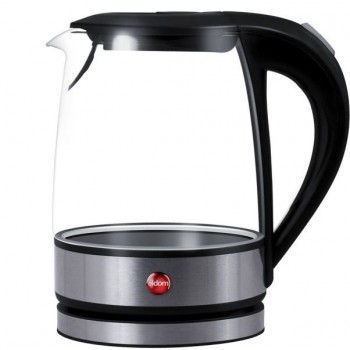 ELDOM C410 LITEA electric kettle 1.2 L 1500 W Black, Transparent