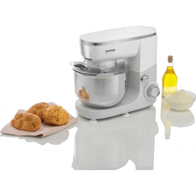 Food processor GORENJE MMC1005W Planetary robot 1000 W, 4.8 L White, Grey