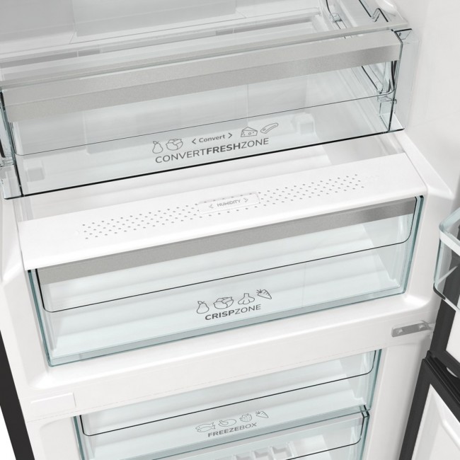 Gorenje NRK6192ABK4 fridge-freezer Freestanding 302 L E Black Gorenje NRK6192ABK4 fridge-freezer Freestanding 302 L E Black