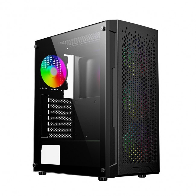 Gembird CCC-FC-400X Gaming ARGB computer case Fornax 400X, black Gembird CCC-FC-400X Gaming ARGB computer case Fornax 400X, black