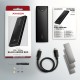 Axagon EEM2-UB2 storage drive enclosure SSD enclosure Black M.2