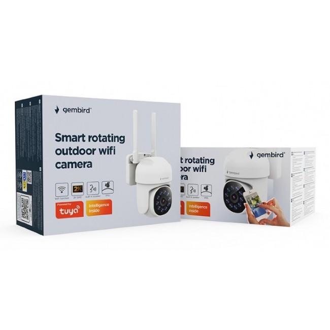 Gembird TSL-ODCAM-WRHD-01 security camera Turret IP security camera Outdoor 2560 x 1440 pixels Wall Gembird TSL-ODCAM-WRHD-01 security camera Turret IP security camera Outdoor 2560 x 1440 pixels Wall