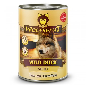 WOLFSBLUT Wild Duck Duck with potatoes - wet dog food - 395g