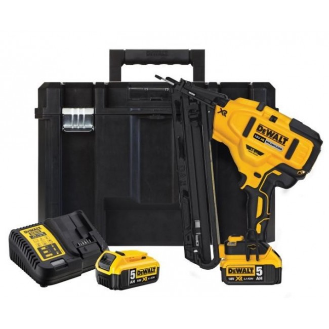 18V XR Trim Nailer 15GA XR,2 x 5.0AH, Lad & TST