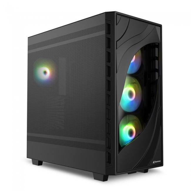 Sharkoon REBEL C80M RGB Midi Tower Black