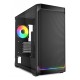 Sharkoon MK4W RGB Strip Micro Tower Black