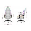 HUZARO FORCE 4.7 RGB White GAMING CHAIR HUZARO FORCE 4.7 RGB White GAMING CHAIR