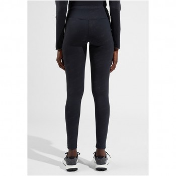 Legginsy damskie Odlo Tights ZEROWEIGHT PRINT REFLECTIVE czarne M