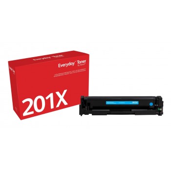 Everyday Cyan Toner by Xerox compatible with HP 201X (CF401X), High capacity