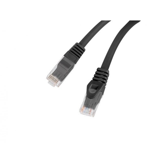 Lanberg PCU6-10CU-0025-BK networking cable Black 0.25 m Cat6 F/UTP (FTP) Round