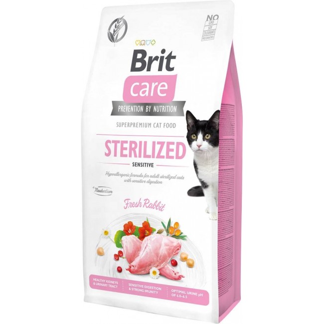 BRIT Care Grain Free Sterilized Sensitive - dry cat food - 7 kg