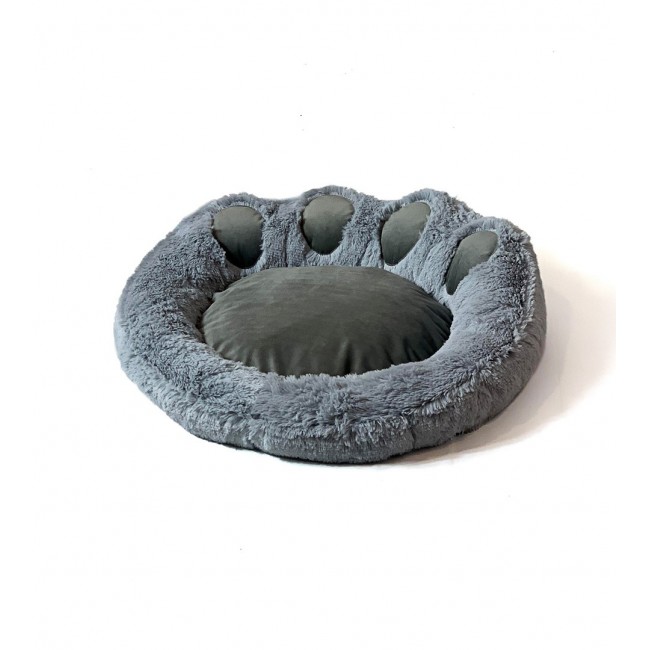 GO GIFT Dog and cat bed XL - grey - 75x75 cm