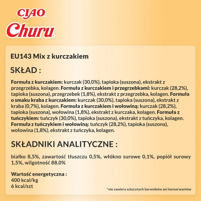 INABA Churu Variety box Chicken - cat treats - 40 x 14g INABA Churu Variety box Chicken - cat treats - 40 x 14g