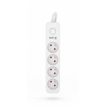 KERG power strip with switch 4 sockets 1.5m-10A