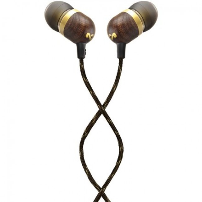 The House Of Marley Smile Jamaica Headset Wired In-ear Calls/Music Brass The House Of Marley Smile Jamaica Headset Wired In-ear Calls/Music Brass