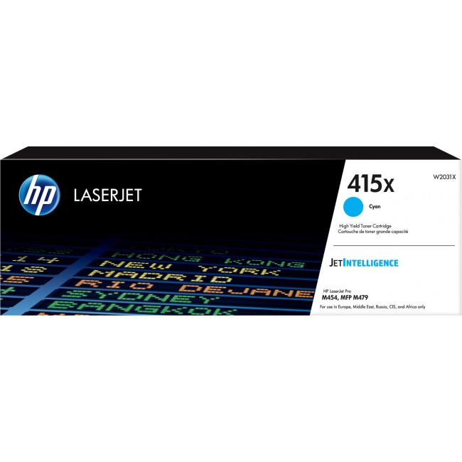 HP 415X High Yield Cyan Original LaserJet Toner Cartridge HP 415X High Yield Cyan Original LaserJet Toner Cartridge